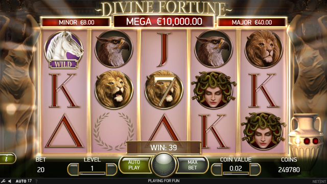 Характеристики слота Divine Fortune 5